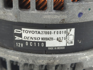 2018-2022 Toyota Camry Alternator Replacement Generator Charging Assembly Engine OEM P/N:MX104211-4170 27060-F0010 Fits OEM Used Auto Parts