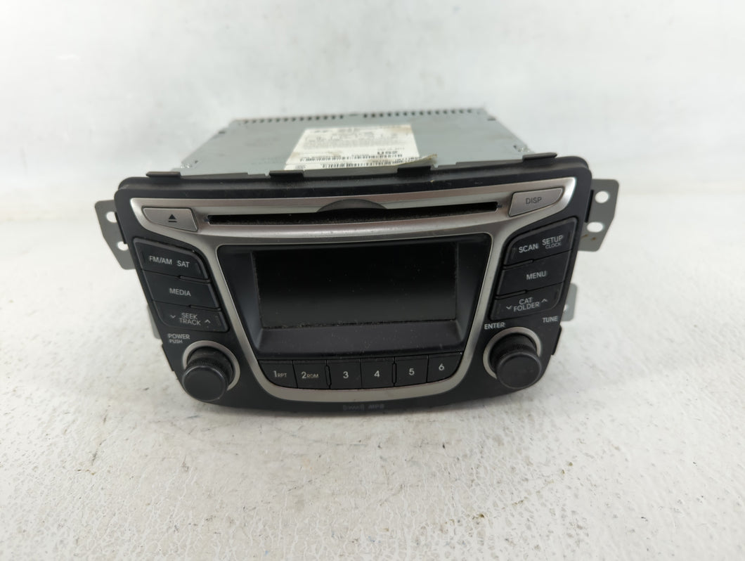 2015-2017 Hyundai Accent Radio AM FM Cd Player Receiver Replacement P/N:96170-1R111RDR Fits Fits 2015 2016 2017 OEM Used Auto Parts