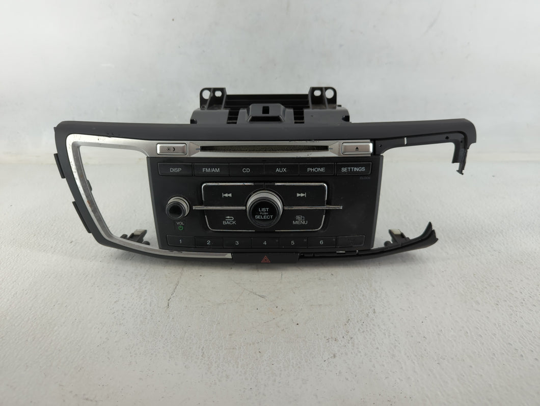 2013-2015 Honda Accord Radio AM FM Cd Player Receiver Replacement P/N:39100-T2A-A321 Fits Fits 2013 2014 2015 OEM Used Auto Parts