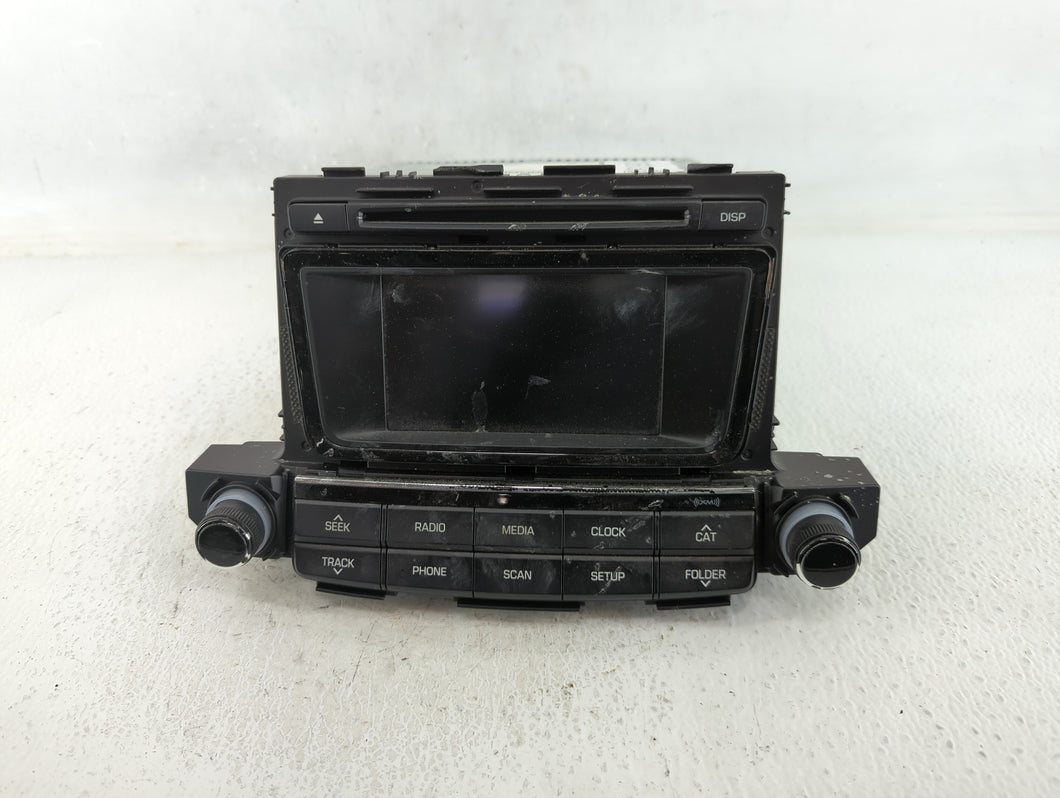 2016-2017 Hyundai Tucson Radio AM FM Cd Player Receiver Replacement P/N:96180-D31004X Fits Fits 2016 2017 OEM Used Auto Parts