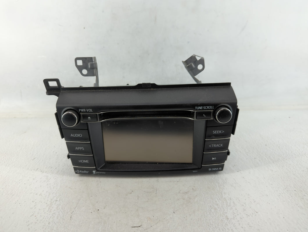 2016-2018 Toyota Rav4 Radio AM FM Cd Player Receiver Replacement P/N:138000-9870F101 86140-42460 Fits Fits 2016 2017 2018 OEM Used Auto Parts