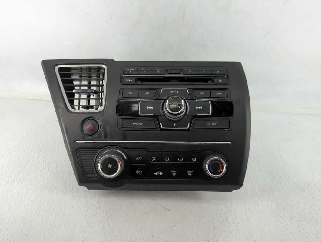 2014 Honda Civic Radio AM FM Cd Player Receiver Replacement P/N:39100-TR3-A314-M1 Fits OEM Used Auto Parts