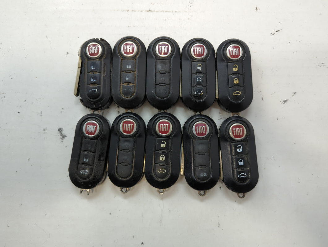 Lot of 10 Fiat Keyless Entry Remote Fob LTQFI2AM433TX | RX2TRF198