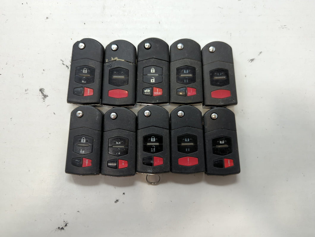 Lot of 10 Mazda Keyless Entry Remote Fob KPU41788 | BGBX1T478SKE12501