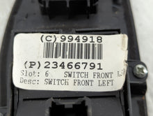 2014-2020 Chevrolet Impala Master Power Window Switch Replacement Driver Side Left P/N:23466791 Fits OEM Used Auto Parts