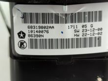 2016-2022 Jeep Grand Cherokee Master Power Window Switch Replacement Driver Side Left P/N:68289802AA Fits OEM Used Auto Parts