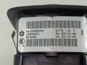 2014-2015 Dodge Durango Master Power Window Switch Replacement Driver Side Left P/N:68184802AA Fits Fits 2014 2015 OEM Used Auto Parts