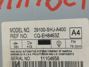 2005-2010 Honda Odyssey Radio AM FM Cd Player Receiver Replacement P/N:39100-2SHJ-A400 Fits Fits 2005 2006 2007 2008 2009 2010 OEM Used Auto Parts