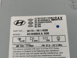 2015-2017 Hyundai Accent Radio AM FM Cd Player Receiver Replacement P/N:96170-1R111RDR Fits Fits 2015 2016 2017 OEM Used Auto Parts