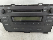 2010-2011 Toyota Prius Radio AM FM Cd Player Receiver Replacement P/N:86120-47290 Fits Fits 2010 2011 OEM Used Auto Parts