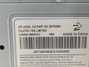 2009-2010 Buick Lucerne Radio AM FM Cd Player Receiver Replacement P/N:123000-1980B101 20763964 Fits Fits 2009 2010 OEM Used Auto Parts