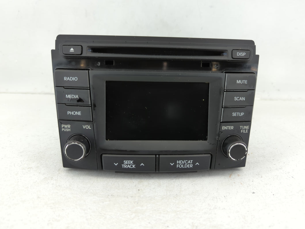 2014-2015 Hyundai Sonata Radio AM FM Cd Player Receiver Replacement P/N:96180-3Q8004X Fits Fits 2014 2015 OEM Used Auto Parts