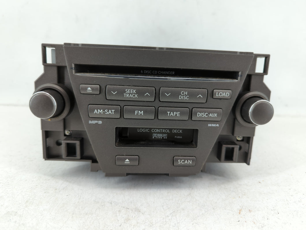 2007-2009 Lexus Es350 Radio AM FM Cd Player Receiver Replacement P/N:86120-33730 Fits Fits 2007 2008 2009 OEM Used Auto Parts