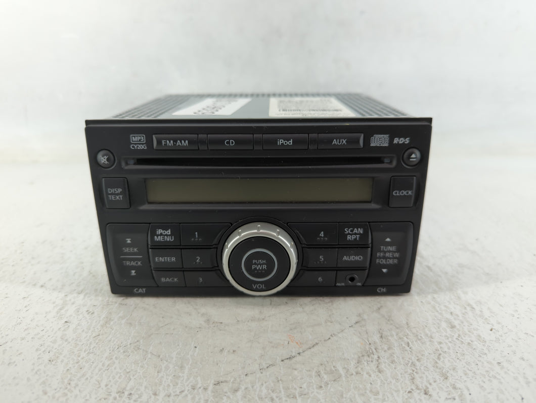 2012-2013 Nissan Versa Radio AM FM Cd Player Receiver Replacement P/N:28185 3AN1A Fits Fits 2012 2013 OEM Used Auto Parts