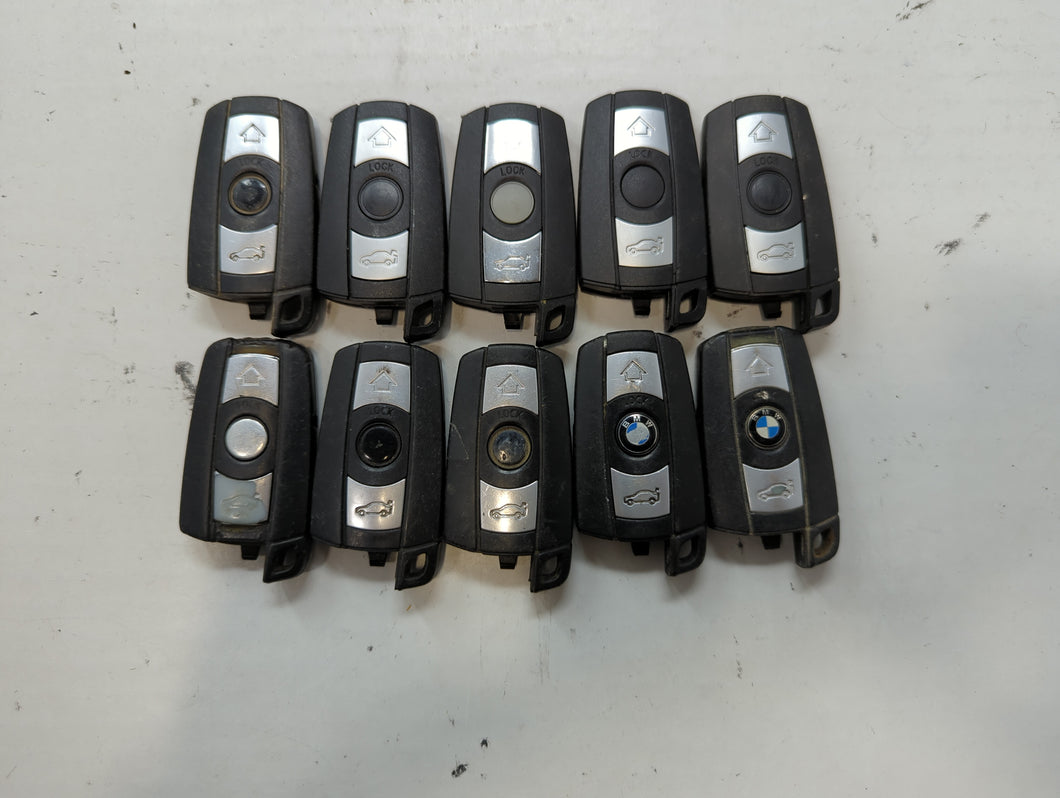 Lot of 10 Bmw Keyless Entry Remote Fob KR55WK49123 | KR55WK49127 |