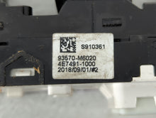 2019-2022 Kia Forte Master Power Window Switch Replacement Driver Side Left P/N:4E7491-1000 93570-M6020 Fits OEM Used Auto Parts