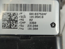 2015-2022 Dodge Challenger Master Power Window Switch Replacement Driver Side Left P/N:68183752AF Fits OEM Used Auto Parts