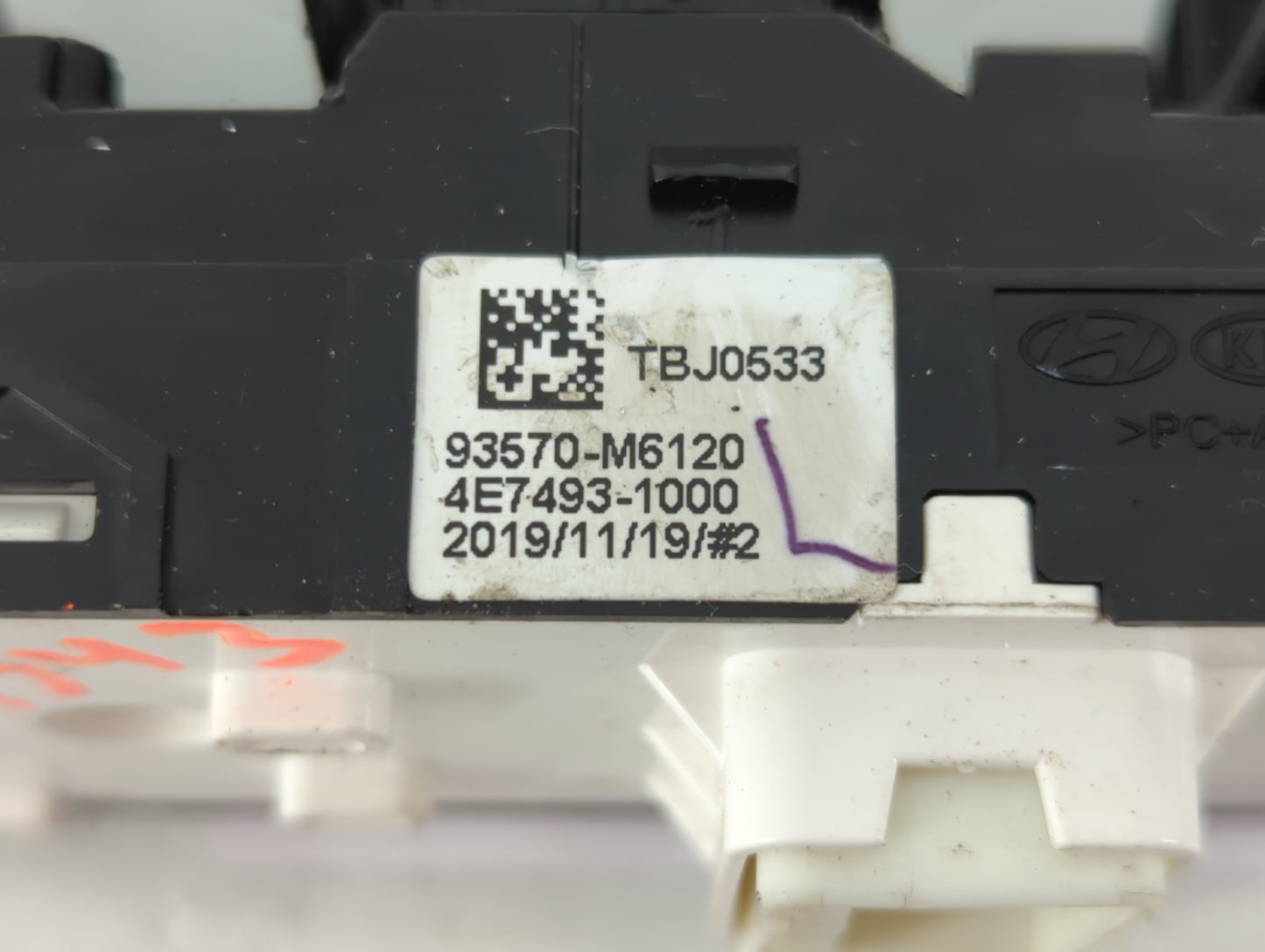 2020 Kia Forte Master Power Window Switch Replacement Driver Side Left P/N:4E793-1000 93570-M6120 Fits OEM Used Auto Parts - Oemusedautoparts1.com