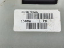 2006-2010 Jeep Commander Master Power Window Switch Replacement Driver Side Left P/N:04602781AA Fits OEM Used Auto Parts