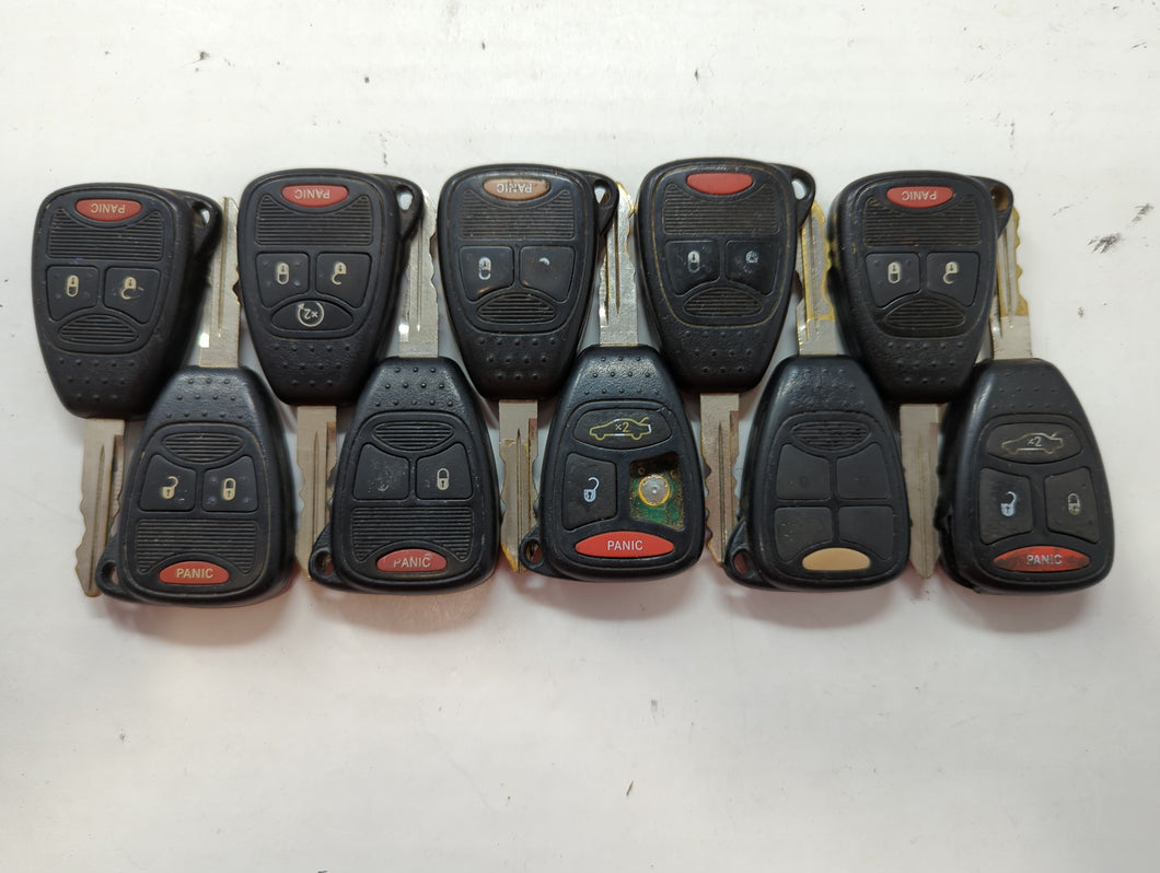 Lot of 10 Jeep Keyless Entry Remote Fob OHT692713AA | KOBDT04A