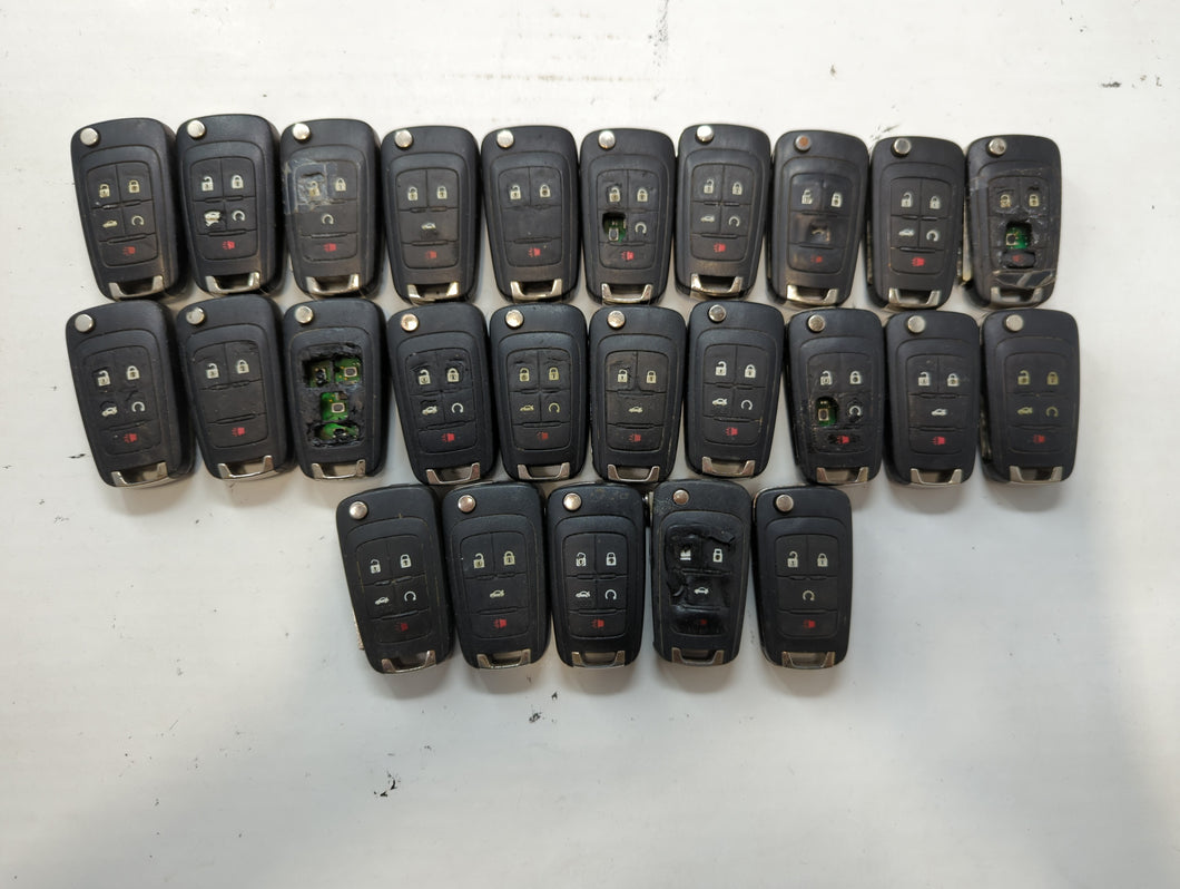 Lot of 25 Chevrolet Keyless Entry Remote Fob MIXED FCC IDS MIXED PART