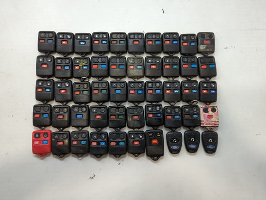 Lot of 50 Ford Keyless Entry Remote Fob MIXED FCC IDS MIXED PART NUMBERS - Oemusedautoparts1.com