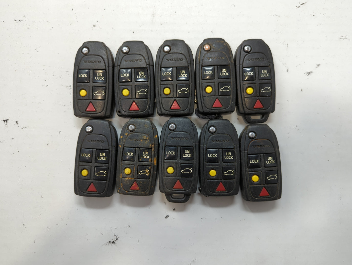 Lot of 10 Volvo Keyless Entry Remote Fob LQNP2T-APU - Oemusedautoparts1.com