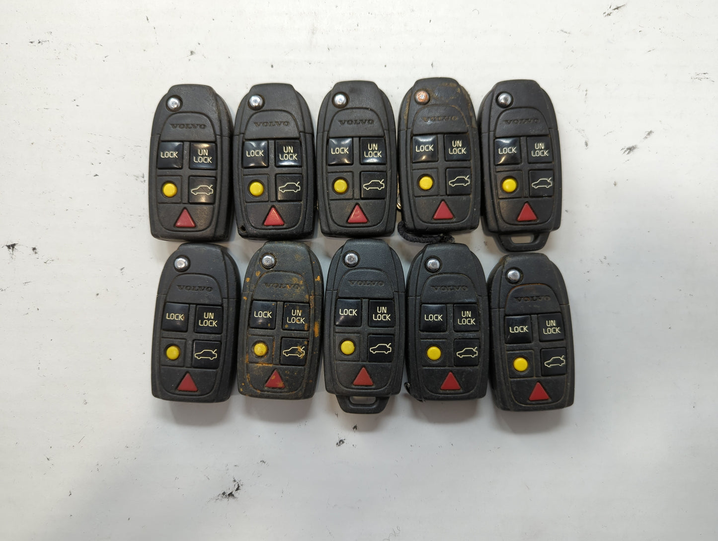 Lot of 10 Volvo Keyless Entry Remote Fob LQNP2T-APU - Oemusedautoparts1.com