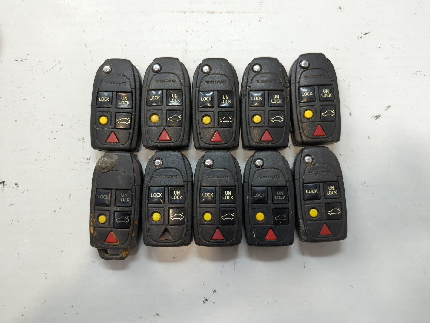 Lot of 10 Volvo Keyless Entry Remote Fob LQNP2T-APU - Oemusedautoparts1.com