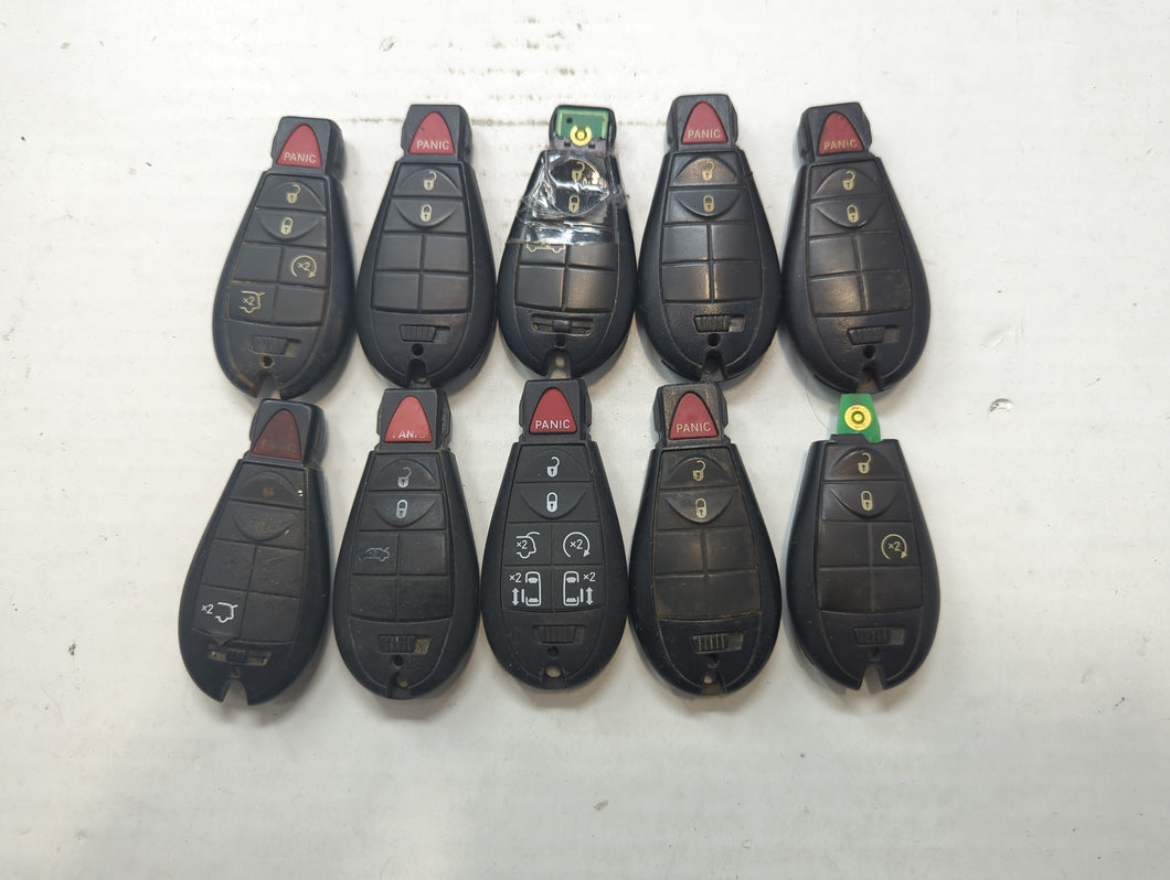 Lot of 10 Dodge Keyless Entry Remote Fob GQ4-53T | M3NWY783X |