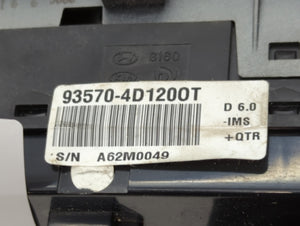 2007 Hyundai Entourage Master Power Window Switch Replacement Driver Side Left P/N:93570-4D1200T Fits OEM Used Auto Parts