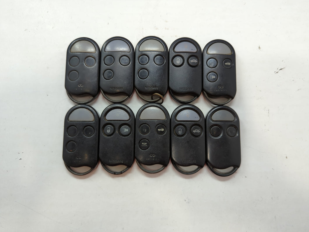 Lot of 10 Nissan Keyless Entry Remote Fob A269ZUA078 | A259ZJA073 |