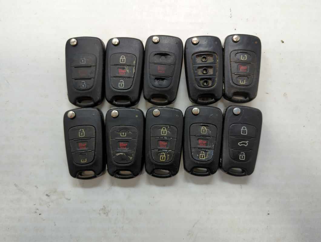 Lot of 10 Kia Keyless Entry Remote Fob NYOSEKSAM11ATX | TQ8-RKE-3F02