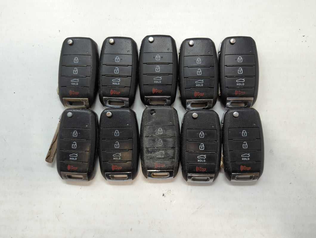 Lot of 10 Kia Keyless Entry Remote Fob MIXED FCC IDS MIXED PART NUMBERS