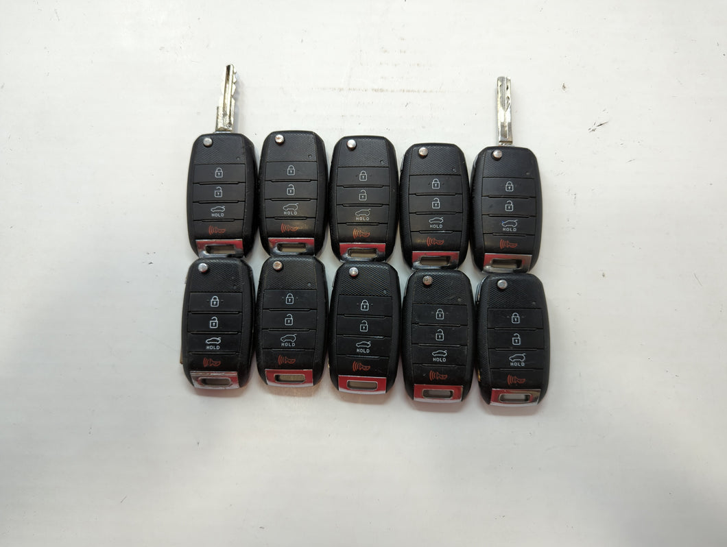 Lot of 10 Kia Keyless Entry Remote Fob SY5JFRGE04 MIXED PART NUMBERS