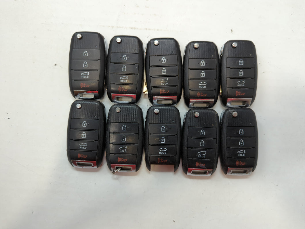 Lot of 10 Kia Keyless Entry Remote Fob SY5JFRGE04 MIXED PART NUMBERS