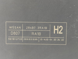 2013-2019 Nissan Sentra Fusebox Fuse Box Panel Relay Module P/N:284B7 3RA1B Fits Fits 2013 2014 2015 2016 2017 2018 2019 OEM Used Auto Parts