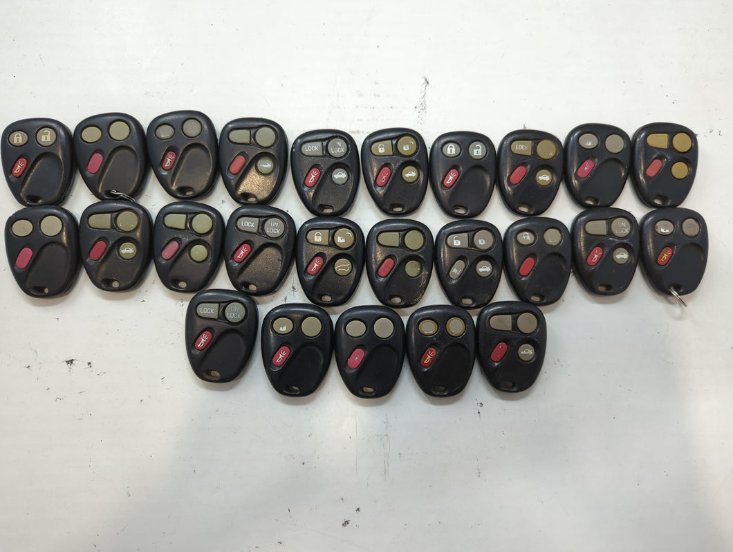 Lot of 25 Chevrolet Keyless Entry Remote Fob MYT3X689B | KOBUT1BT |