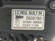 2012-2015 Kia Rio Alternator Replacement Generator Charging Assembly Engine OEM P/N:2609780 37300-2B600 Fits OEM Used Auto Parts