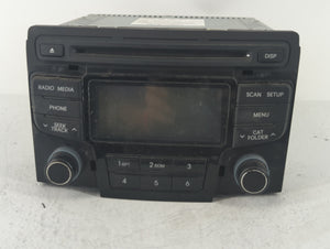 2012-2015 Hyundai Sonata Radio AM FM Cd Player Receiver Replacement P/N:96180-3Q600 Fits Fits 2012 2013 2014 2015 OEM Used Auto Parts