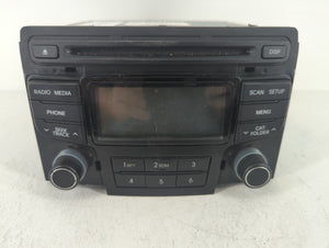 2012-2015 Hyundai Sonata Radio AM FM Cd Player Receiver Replacement P/N:96180-3Q600 Fits Fits 2012 2013 2014 2015 OEM Used Auto Parts