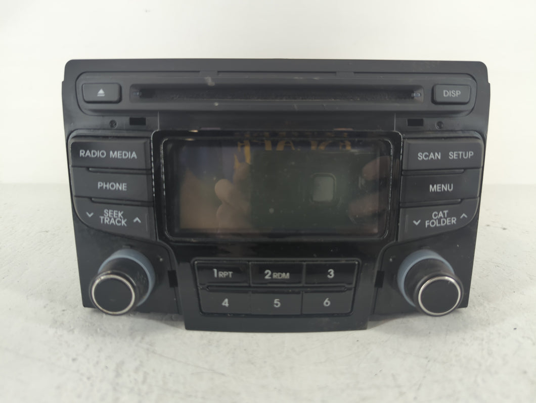 2012-2014 Hyundai Sonata Radio AM FM Cd Player Receiver Replacement P/N:96180-3Q700 Fits Fits 2012 2013 2014 OEM Used Auto Parts