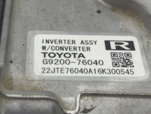 2015-2017 Lexus Ct200h Hybrid DC Synergy Drive Power Inverter P/N:G9200-76040 Fits Fits 2015 2016 2017 OEM Used Auto Parts