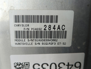 2008-2011 Dodge Dakota Fusebox Fuse Box Panel Relay Module P/N:P04692284AC Fits Fits 2008 2009 2010 2011 OEM Used Auto Parts