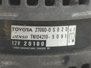 2007-2021 Toyota Tundra Alternator Replacement Generator Charging Assembly Engine OEM P/N:TN104210-5091 27060-0S020 Fits OEM Used Auto Parts