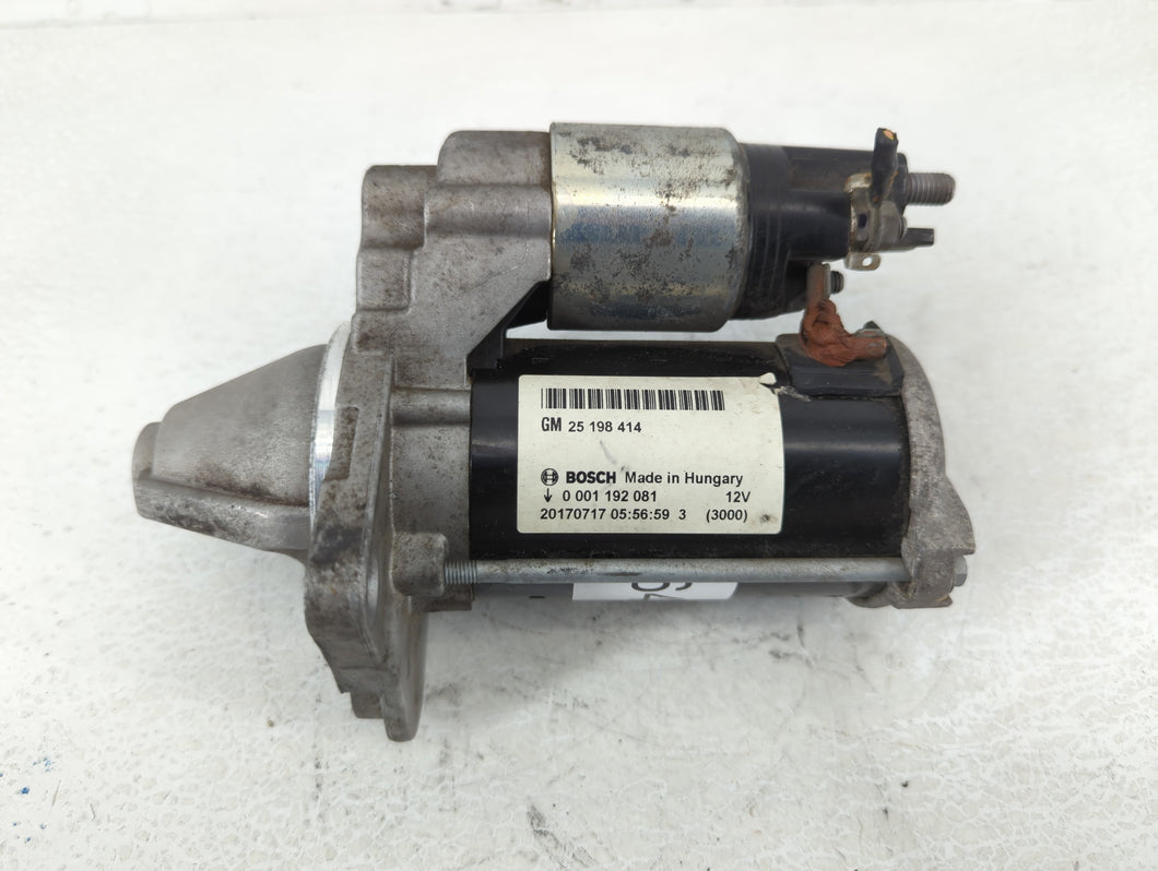 2014-2021 Buick Encore Car Starter Motor Solenoid OEM P/N:25 198 414 Fits Fits 2014 2015 2016 2017 2018 2019 2020 2021 OEM Used Auto Parts