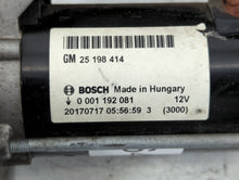 2014-2021 Buick Encore Car Starter Motor Solenoid OEM P/N:25 198 414 Fits Fits 2014 2015 2016 2017 2018 2019 2020 2021 OEM Used Auto Parts