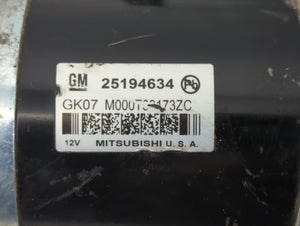 2013-2021 Chevrolet Trax Car Starter Motor Solenoid OEM P/N:25194634 Fits OEM Used Auto Parts