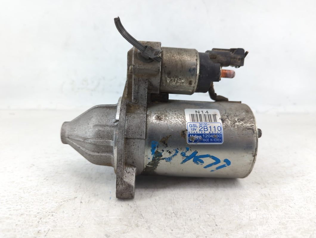 2014-2019 Kia Soul Car Starter Motor Solenoid OEM P/N:1204960 36100-2B110 Fits Fits 2014 2015 2016 2017 2018 2019 OEM Used Auto Parts