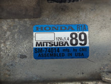 2013-2015 Honda Civic Car Starter Motor Solenoid OEM P/N:SM-74014 Fits Fits 2013 2014 2015 2016 2017 2018 2019 2020 2021 2022 OEM Used Auto Parts